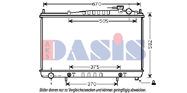 AKS DASIS Radiators, Motora dzesēšanas sistēma 070091N